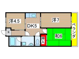 タカネハイツ【2階】の間取り