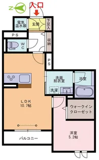 グランドディアコート大宮【3階】の間取り