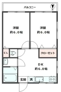 メゾン森2【2階】の間取り