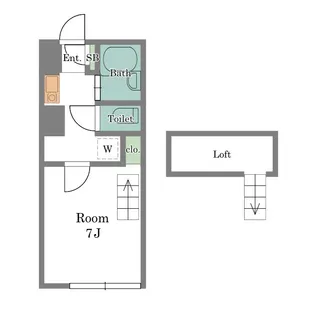 プルミエール高円寺【1階】の間取り
