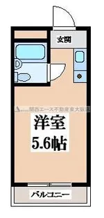 ライズワン長瀬【2階】の間取り