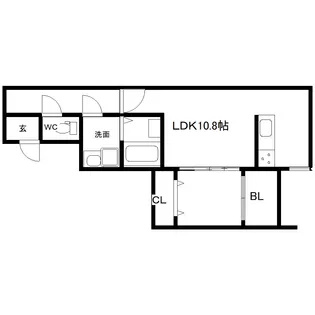 グレイスコート学園大東【2階】の間取り