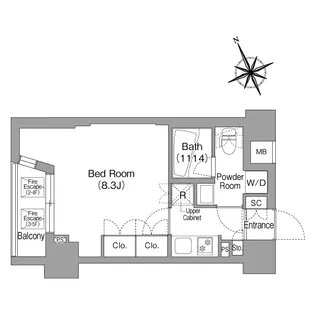 コンフォリア中葛西【4階】の間取り