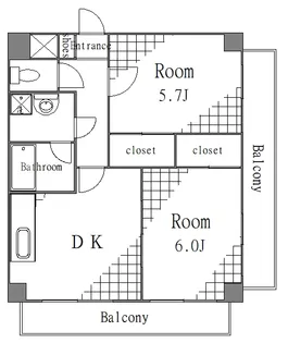 メゾンドール深川【2階】の間取り