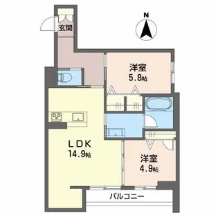 Green Scent【2階】の間取り