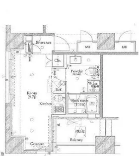 ザ・タワー芝浦【5階】の間取り