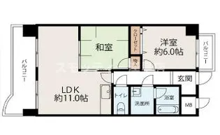 レオ住之江公園【5階】の間取り