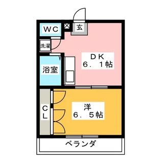 ポピー【3階】の間取り