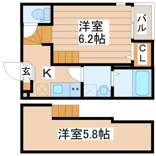 アゼリア八本松【1階】の間取り
