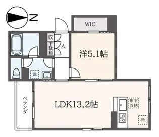 コモド浜田山【1階】の間取り