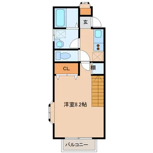ガルテン山王伍番館【1階】の間取り
