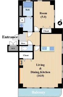 斉藤ビル【4階】の間取り