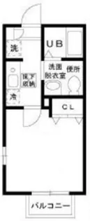 フラットエイトB【1階】の間取り