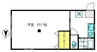 柳ハイツ【2階】の間取り