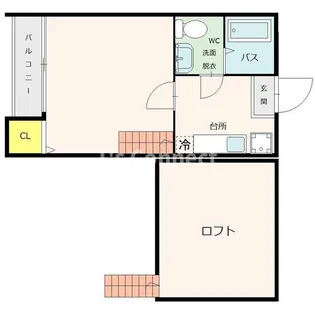 矢嶋コーポ【1階】の間取り