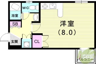 ティアラおかもと【4階】の間取り
