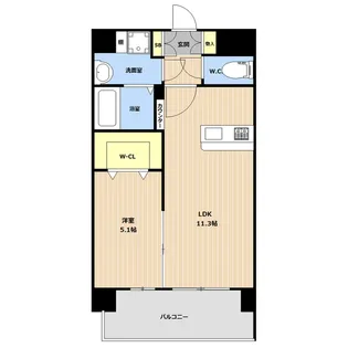 LIBTHマーレ平成I【5階】の間取り