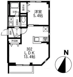 アリビオ豊島園【2階】の間取り