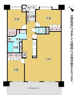 ハウベストマンション新大江一番館【4階】の間取り
