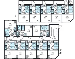 ジリオロッソ東新宿【2階】の間取り