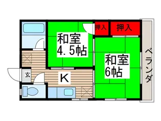 伊藤マンション【2階】の間取り