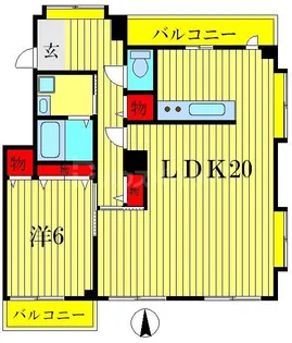 サクスィード【3階】の間取り
