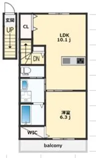 ヴレクール A【2階】の間取り