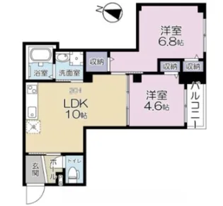 A.FLATII【2階】の間取り