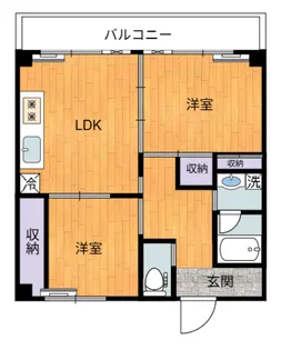 ウィステリア天神【5階】の間取り