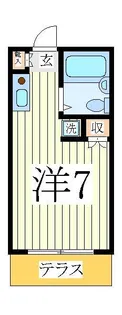 ヒュッテ丸山【1階】の間取り