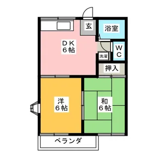 タウニー竹鼻【2階】の間取り