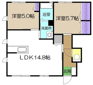 シャーメゾン・アゼリアB棟【1階】の間取り