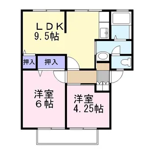 サンライフ芝【2階】の間取り