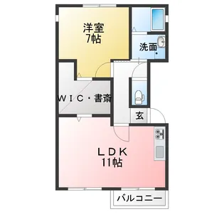 カーサベルデ【2階】の間取り