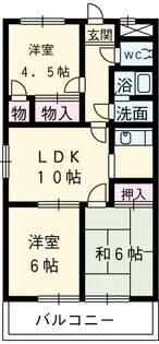 フォレスト本宮【4階】の間取り