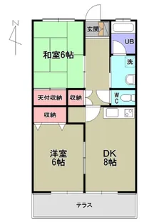 プレミールII【1階】の間取り