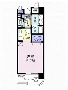 高染IX館【4階】の間取り