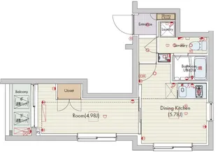 セリュークス成増【4階】の間取り