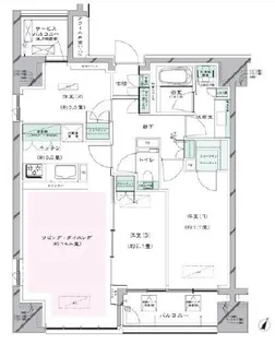 レジデンス二番町【13階】の間取り