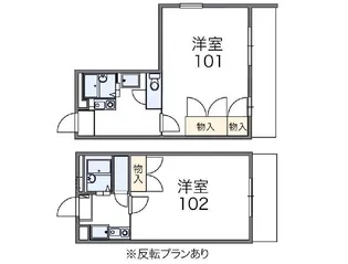 レオパレスG-1【1階】の間取り