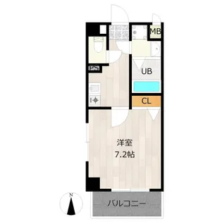 レクシア江坂【6階】の間取り