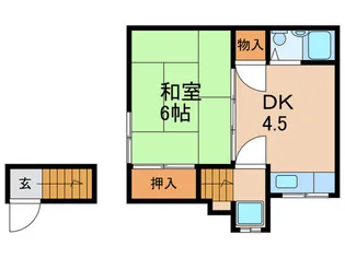 第2岡本ハイツ【2階】の間取り