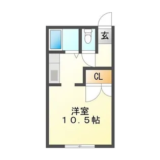 カーサ江戸橋【1階】の間取り