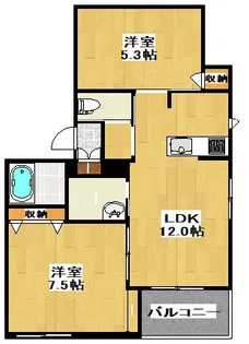 Aimable【3階】の間取り