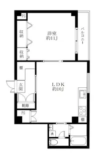 メヌエット白金【2階】の間取り