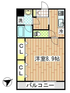 カテドラル【2階】の間取り