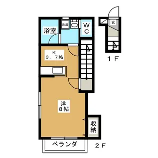 COSMO STAR II【2階】の間取り