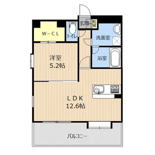 LIBTH平成EAST【6階】の間取り
