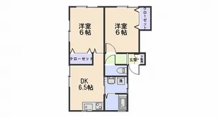 福本ハイツ【1階】の間取り