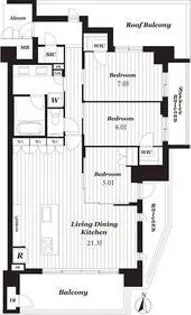 サンメゾン千種公園東【5階】の間取り
